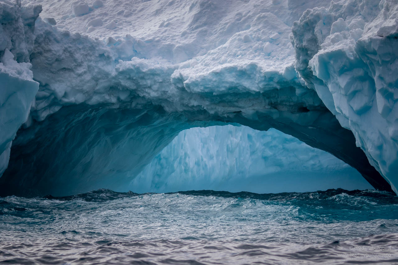 Iceberg cave near Spert Island