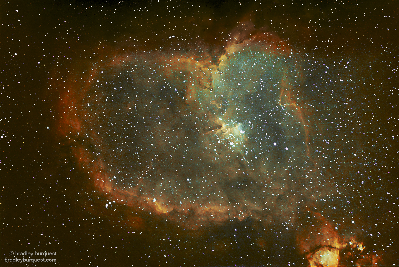 Heart Nebula in narrowband