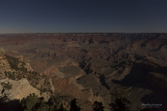 Grand Canyon under moonlight