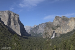 Yosemite Valley with Bridal Veil falls