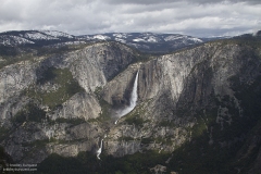 Yosemite Falls and valley